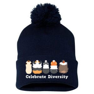 Funny Celebrate Diversity Cute Shirts For Guinea Pig Lovers Pom Pom 12in Knit Beanie