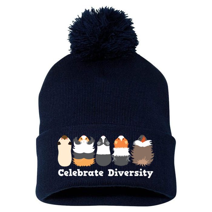 Funny Celebrate Diversity Cute Shirts For Guinea Pig Lovers Pom Pom 12in Knit Beanie