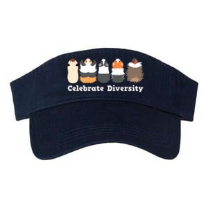 Funny Celebrate Diversity Cute Shirts For Guinea Pig Lovers Valucap Bio-Washed Visor