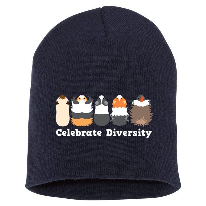 Funny Celebrate Diversity Cute Shirts For Guinea Pig Lovers Short Acrylic Beanie