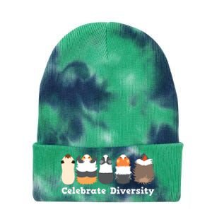 Funny Celebrate Diversity Cute Shirts For Guinea Pig Lovers Tie Dye 12in Knit Beanie