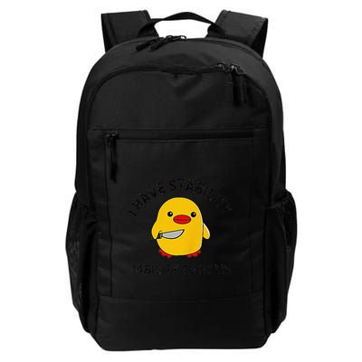 Funny Cute Duck Funny I Have Stability Ability To Stab Daily Commute Backpack
