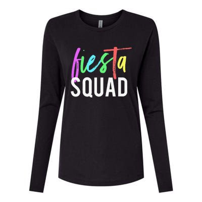 Funny Cinco De Mayo Fiesta Squad Design For Parties Funny Womens Cotton Relaxed Long Sleeve T-Shirt