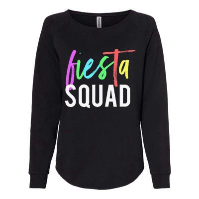 Funny Cinco De Mayo Fiesta Squad Design For Parties Funny Womens California Wash Sweatshirt