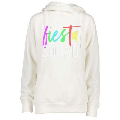 Funny Cinco De Mayo Fiesta Squad Design For Parties Funny Womens Funnel Neck Pullover Hood