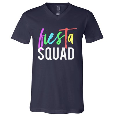 Funny Cinco De Mayo Fiesta Squad Design For Parties Funny V-Neck T-Shirt