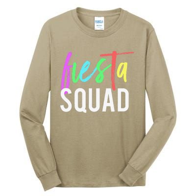 Funny Cinco De Mayo Fiesta Squad Design For Parties Funny Tall Long Sleeve T-Shirt