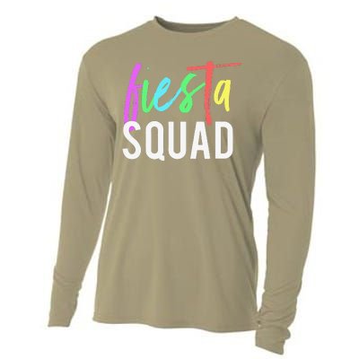 Funny Cinco De Mayo Fiesta Squad Design For Parties Funny Cooling Performance Long Sleeve Crew