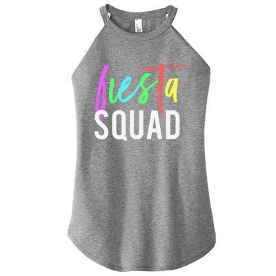 Funny Cinco De Mayo Fiesta Squad Design For Parties Funny Women's Perfect Tri Rocker Tank