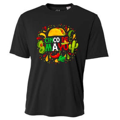 Fiesta Cinco De Mayo Party Mexican Cooling Performance Crew T-Shirt