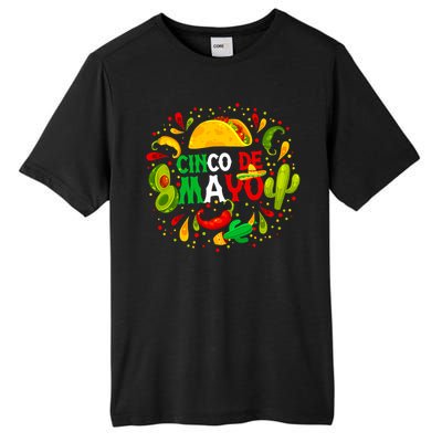 Fiesta Cinco De Mayo Party Mexican Tall Fusion ChromaSoft Performance T-Shirt