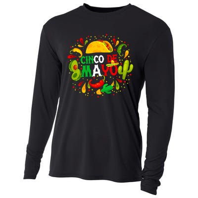 Fiesta Cinco De Mayo Party Mexican Cooling Performance Long Sleeve Crew