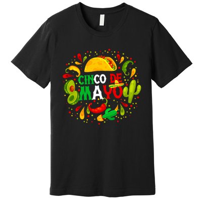 Fiesta Cinco De Mayo Party Mexican Premium T-Shirt