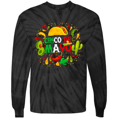 Fiesta Cinco De Mayo Party Mexican Tie-Dye Long Sleeve Shirt