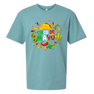 Fiesta Cinco De Mayo Party Mexican Sueded Cloud Jersey T-Shirt