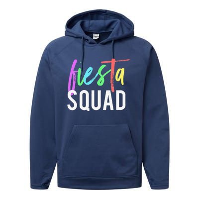 Funny Cinco De Mayo Fiesta Squad Design For Parties Performance Fleece Hoodie