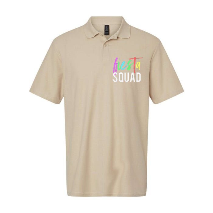 Funny Cinco De Mayo Fiesta Squad Design For Parties Softstyle Adult Sport Polo