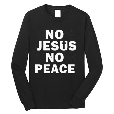 Faithful Cross Discover Peace Through Jesus Long Sleeve Shirt