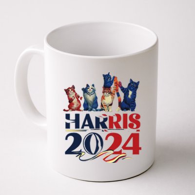 Funny Cat Design Kamala Harris 2024 Childless Cat Lady Coffee Mug