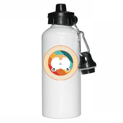 Funny Corgi Dog Design Ask Me About My Butthole Butt Mom Dad Gift Aluminum Water Bottle