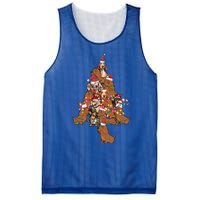 Funny Cute Dachshund Dog Christmas Tree Puppy Lover Funny Gift Mesh Reversible Basketball Jersey Tank