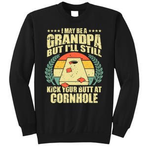 Funny Cornhole Design For Grandpa Sack Toss Game Lovers Sweatshirt