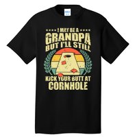 Funny Cornhole Design For Grandpa Sack Toss Game Lovers Tall T-Shirt