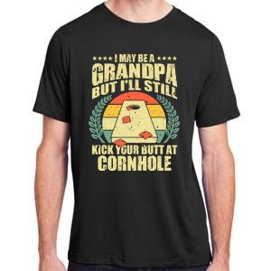 Funny Cornhole Design For Grandpa Sack Toss Game Lovers Adult ChromaSoft Performance T-Shirt