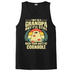 Funny Cornhole Design For Grandpa Sack Toss Game Lovers PosiCharge Competitor Tank