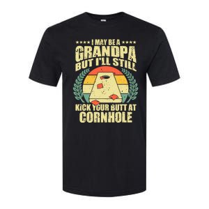 Funny Cornhole Design For Grandpa Sack Toss Game Lovers Softstyle CVC T-Shirt