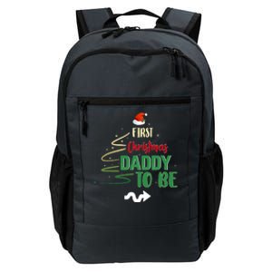 First Christmas Daddy To Be Pregnancy Announcement Xmas Family Daily Commute Backpack