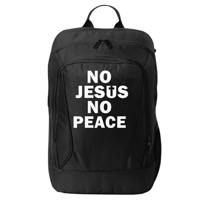 Faithful Cross Discover Peace Through Jesus City Backpack