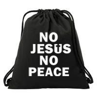 Faithful Cross Discover Peace Through Jesus Drawstring Bag