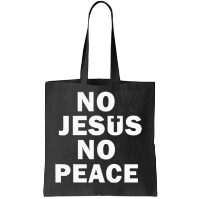 Faithful Cross Discover Peace Through Jesus Tote Bag