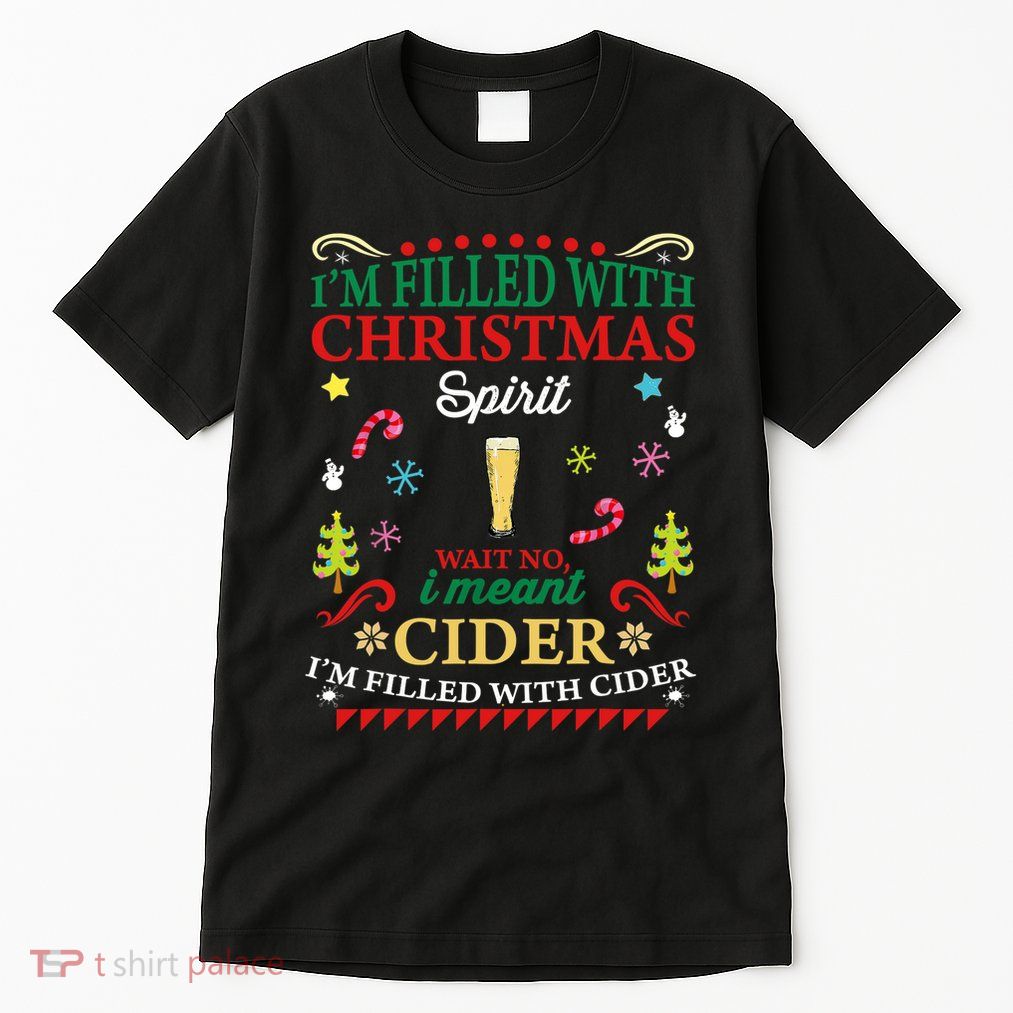 Funny Christmas Design For Cider Alcoholic Spirits Lovers Tall T-Shirt