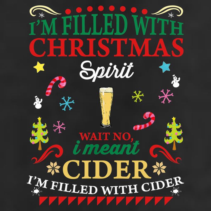 Funny Christmas Design For Cider Alcoholic Spirits Lovers Adult Drive Performance Visor