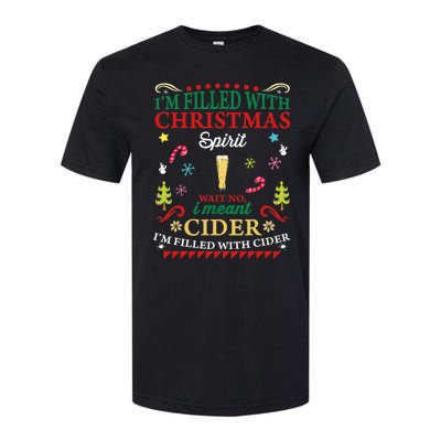 Funny Christmas Design For Cider Alcoholic Spirits Lovers Softstyle CVC T-Shirt