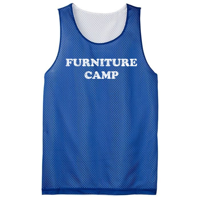 Furniture Camp Distressed Look Gift Mesh Reversible Basketball Jersey Tank