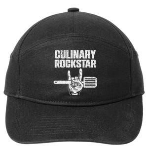 Funny Culinary Design For Women Chef Cook Culinary Lover 7-Panel Snapback Hat