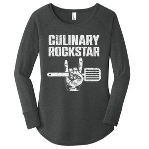 Funny Culinary Design For Women Chef Cook Culinary Lover Women's Perfect Tri Tunic Long Sleeve Shirt