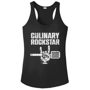 Funny Culinary Design For Women Chef Cook Culinary Lover Ladies PosiCharge Competitor Racerback Tank