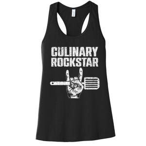 Funny Culinary Design For Women Chef Cook Culinary Lover Women's Racerback Tank