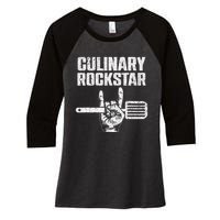 Funny Culinary Design For Women Chef Cook Culinary Lover Women's Tri-Blend 3/4-Sleeve Raglan Shirt