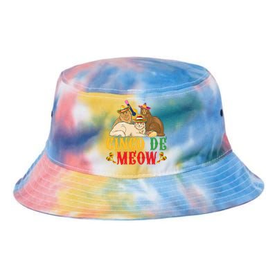 Funny Cinco De Mayo Gift Cinco De Meow Cat Sombrero Tie Dye Newport Bucket Hat