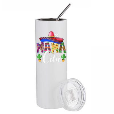 Funny Cinco De Mayo Mamacita Festival Leopard Lover Stainless Steel Tumbler