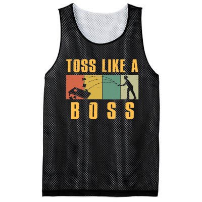 Funny Cornhole Design For Cornhole Bean Bag Toss Mesh Reversible Basketball Jersey Tank