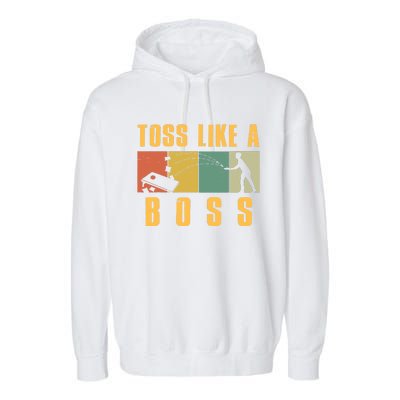 Funny Cornhole Design For Cornhole Bean Bag Toss Garment-Dyed Fleece Hoodie