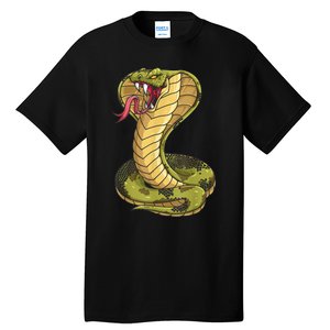 Funny Cobra Design For Men Women Kids King Snake Cobra Lover Tall T-Shirt