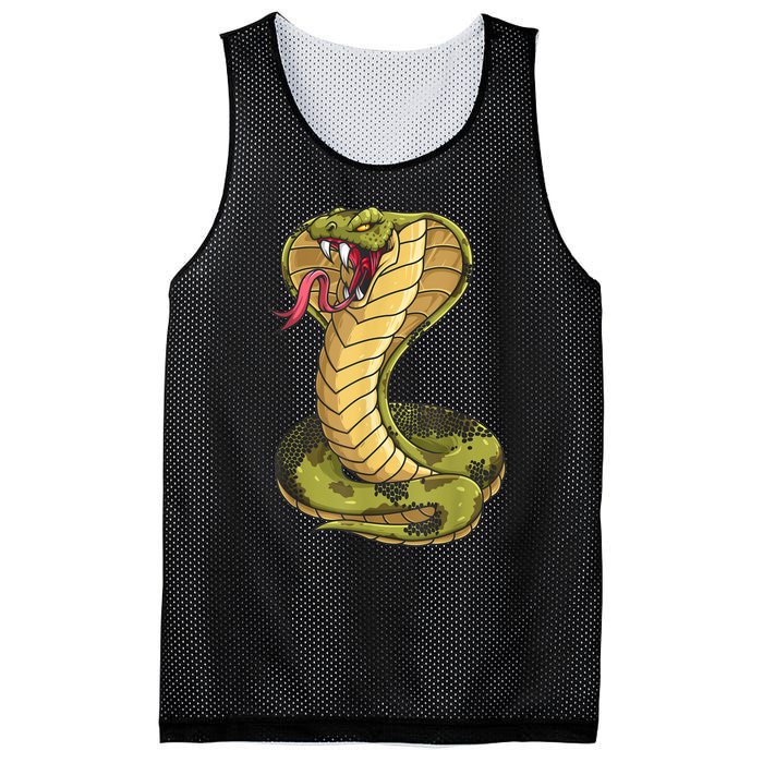 Funny Cobra Design For Men Women Kids King Snake Cobra Lover Mesh Reversible Basketball Jersey Tank