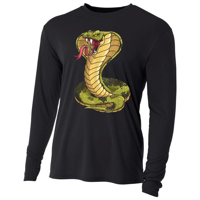 Funny Cobra Design For Men Women Kids King Snake Cobra Lover Cooling Performance Long Sleeve Crew